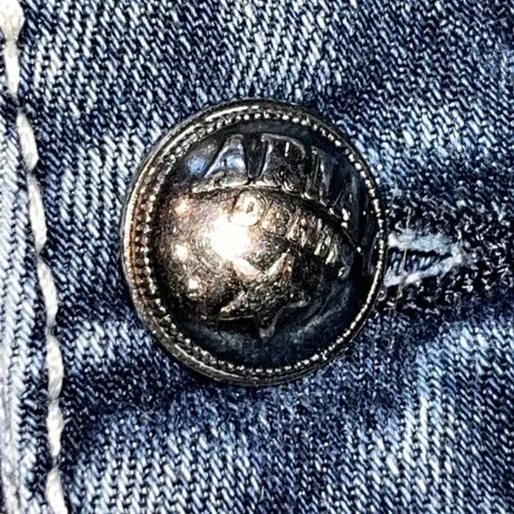 ARIAT REAL DENIM LOW RISE WESTERN BOOT CUT JEANS - W26" L35" EXTRA LONG TALL - Picture 6 of 16